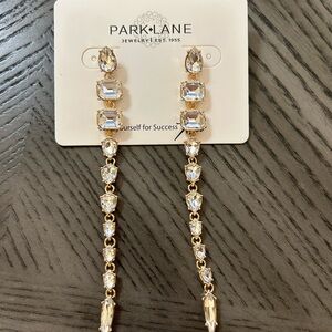 Park Lane Crystal Gold Dangle Earrings